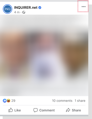 Steps to report a photo or video