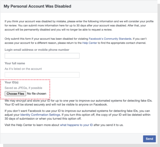 Why has your account been disabled?