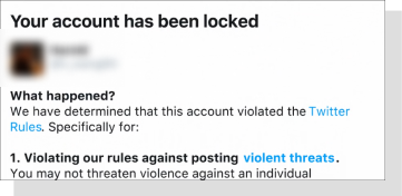 How to appeal a blocked account on twitter