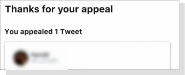 How to appeal a blocked account on twitter last step
